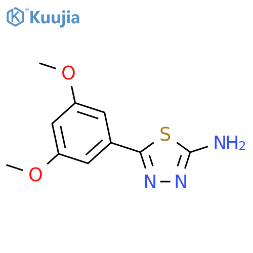 5-(3,5-Dimethoxy-phenyl)-1,3,4thiadiazol-2-ylamine structure