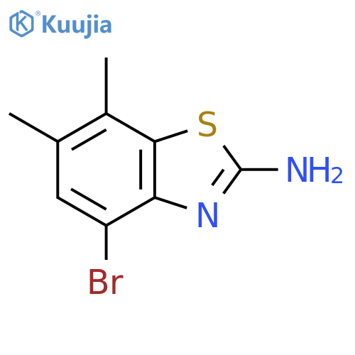 4-Bromo-6,7-dimethyl-1,3-benzothiazol-2-amine structure