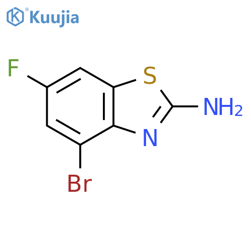 2-Amino-4-bromo-6-fluorobenzothiazole structure