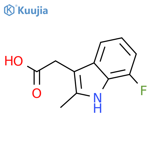 (7-Fluoro-2-methyl-1H-indol-3-yl)acetic Acid structure
