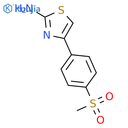 2-Amino-4-4-(methylsulfonyl)phenylthiazole structure