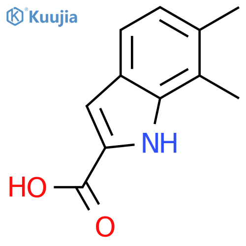 6,7-Dimethyl-1H-indole-2-carboxylic acid structure