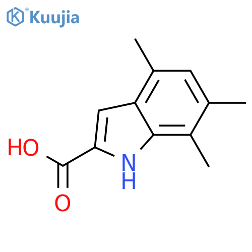 4,6,7-trimethyl-1h-indole-2-carboxylic Acid structure