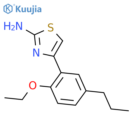 2-Thiazolamine, 4-(2-ethoxy-5-propylphenyl)- structure
