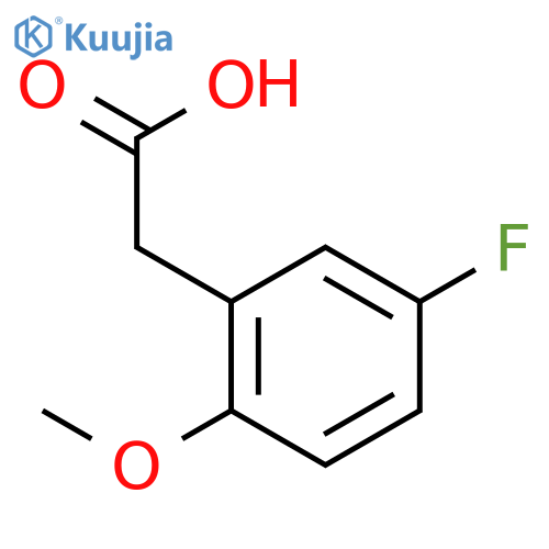 5-Fluoro-2-methoxyphenylacetic Acid structure