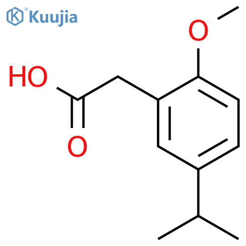 (5-Isopropyl-2-methoxyphenyl)acetic acid structure