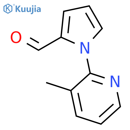 1-(3-methylpyridin-2-yl)-1H-pyrrole-2-carbaldehyde structure