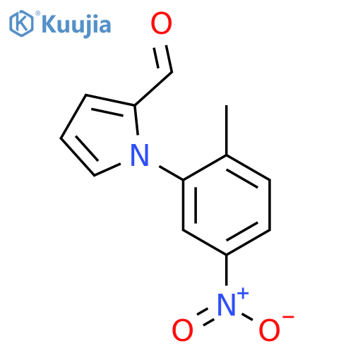 1-(2-Methyl-5-nitrophenyl)-1h-pyrrole-2-carbaldehyde structure