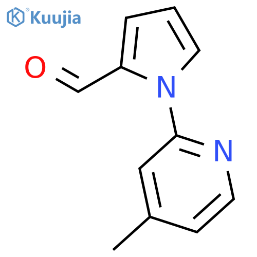 1-(4-Methylpyridin-2-yl)-1H-pyrrole-2-carbaldehyde structure