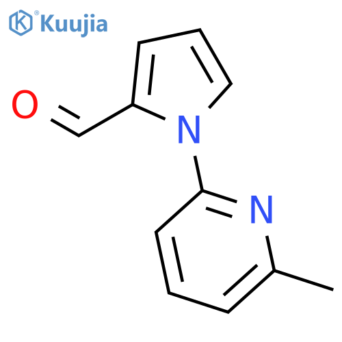 1-(6-methylpyridin-2-yl)-1H-pyrrole-2-carbaldehyde structure