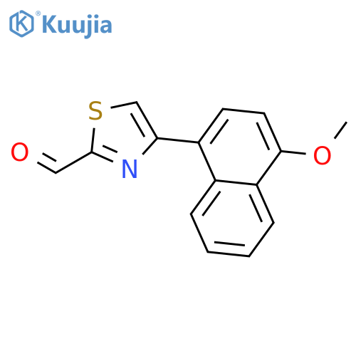 4-(4-methoxynaphthalen-1-yl)-1,3-thiazole-2-carbaldehyde structure