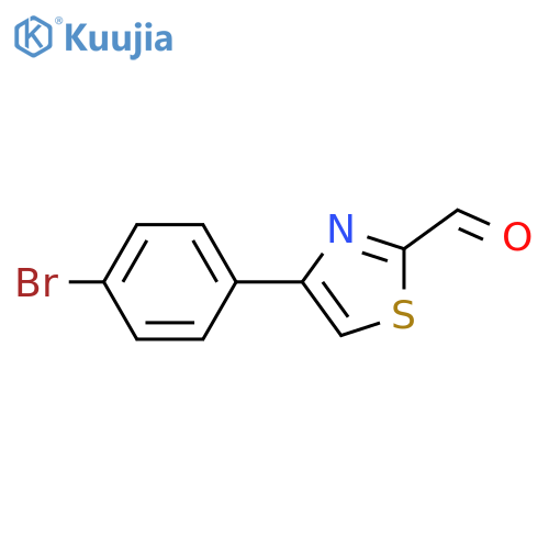 4-(4-bromophenyl)-1,3-thiazole-2-carbaldehyde structure