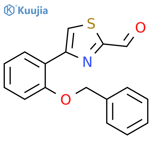 4-2-(Benzyloxy)Phenyl-1,3-Thiazole-2-Carbaldehyde structure