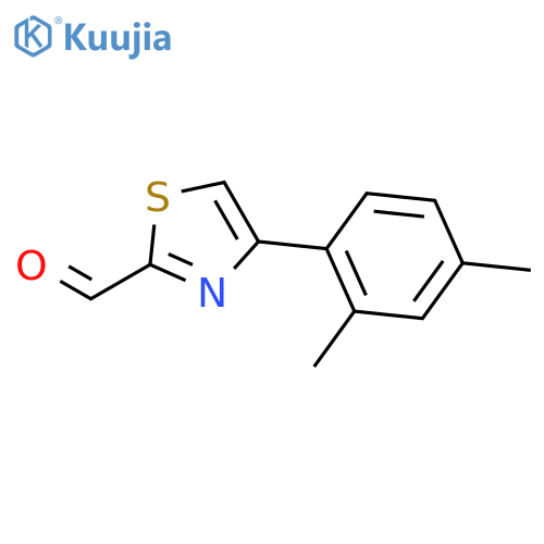 4-(2,4-dimethylphenyl)-1,3-thiazole-2-carbaldehyde structure