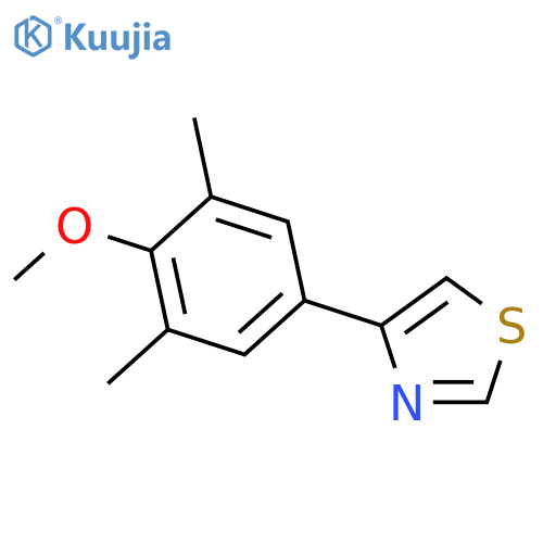 4-(4-Methoxy-3,5-dimethylphenyl)-1,3-thiazole structure