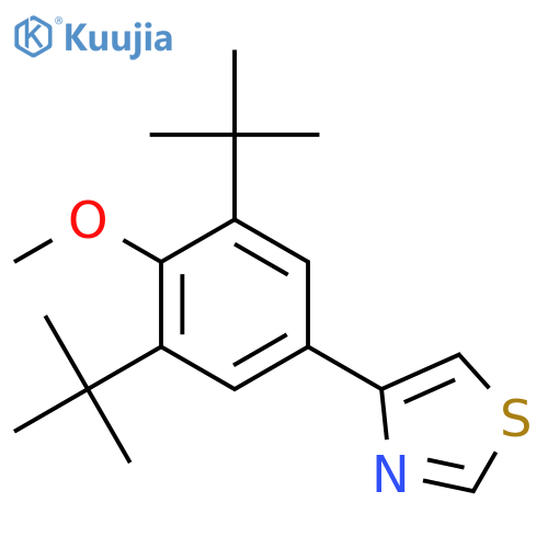4-(3,5-Ditert-butyl-4-methoxyphenyl)-1,3-thiazole structure