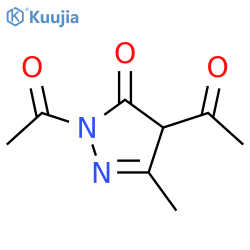 2,4-Diacetyl-5-methyl-2,4-dihydro-3H-pyrazol-3-one structure