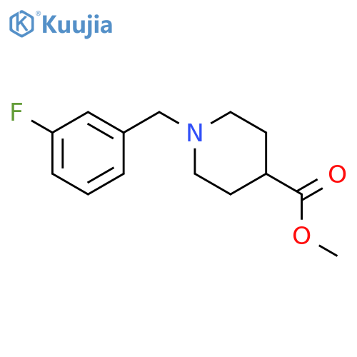 Methyl 1-(3-Fluorobenzyl)-4-Piperidinecarboxylate structure