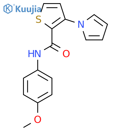 N-(4-METHOXYPHENYL)-3-(1H-PYRROL-1-YL)-2-THIOPHENECARBOXAMIDE structure