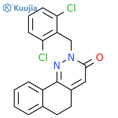 2-[(2,6-Dichlorophenyl)methyl]-2H,3H,5H,6H-benzo[h]cinnolin-3-one structure
