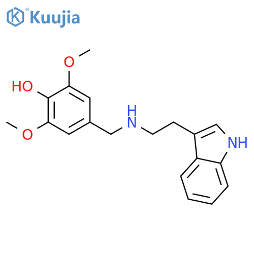 4-{2-(1H-Indol-3-yl)-ethylamino-methyl}-2,6-dimethoxy-phenol structure