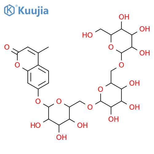 4-Methylumbelliferyl b-D-Gentotrioside structure