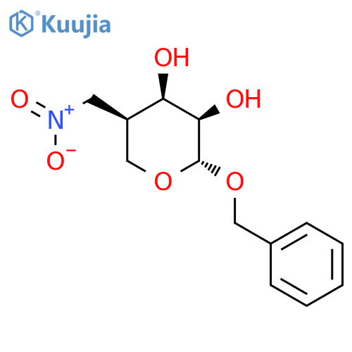 (4R)-Benzyl-4-deoxy-4-C-nitromethyl-β-D-arabinopyranoside structure
