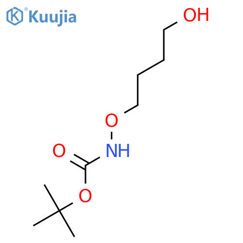 Carbamic acid, (4-hydroxybutoxy)-, 1,1-dimethylethyl ester (9CI) structure