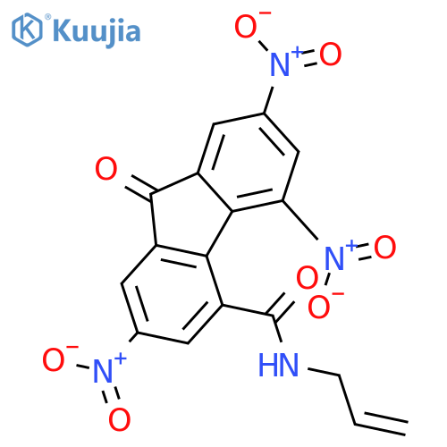 9H-Fluorene-4-carboxamide, 2,5,7-trinitro-9-oxo-N-2-propenyl- structure