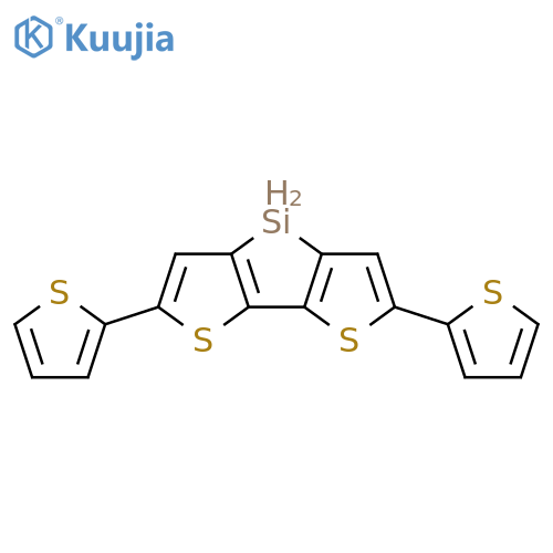 4H-SILOLO[3,2-B:4,5-B']DITHIOPHENE, 2,6-DI-2-THIENYL- structure