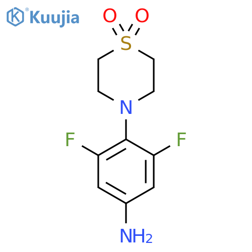 4-(4-Amino-2,6-difluorophenyl)thiomorpholine 1,1-dioxide structure