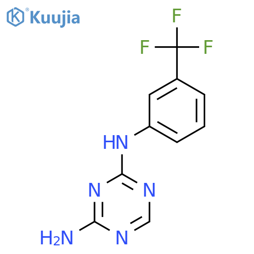 2-N-3-(Trifluoromethyl)phenyl-1,3,5-triazine-2,4-diamine structure