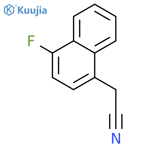2-(4-fluoronaphthalen-1-yl)acetonitrile structure
