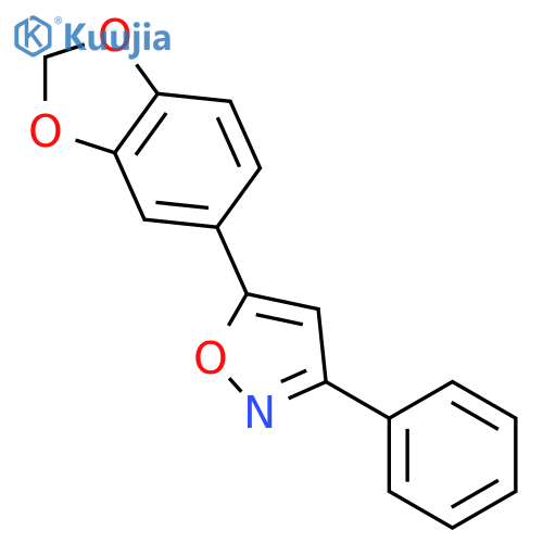 Isoxazole, 5-(1,3-benzodioxol-5-yl)-3-phenyl- structure