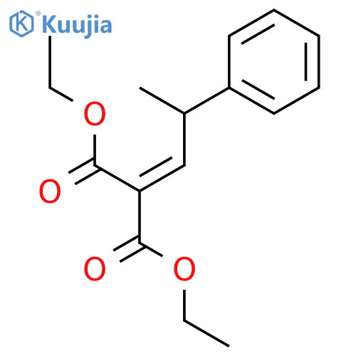 Diethyl (2-phenylpropylidene)propanedioate structure