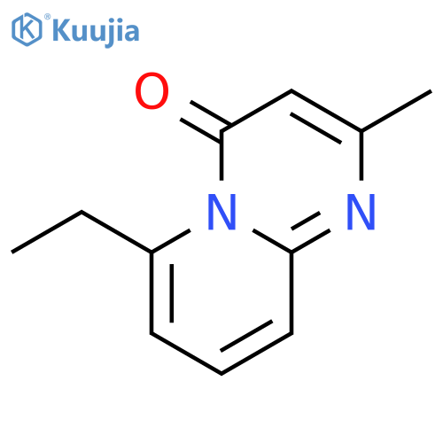 4H-Pyrido[1,2-a]pyrimidin-4-one, 6-ethyl-2-methyl- structure