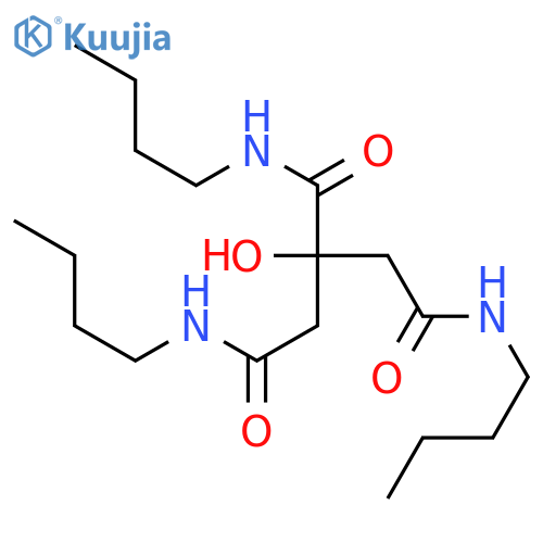 1,2,3-Propanetricarboxamide, N,N',N''-tributyl-2-hydroxy- structure