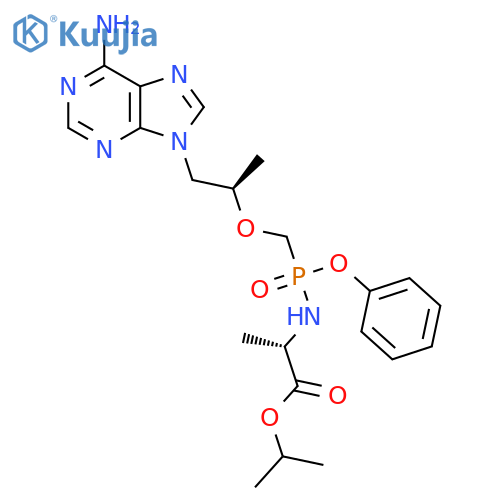 N-(R)-(1R)-2-(6-Amino-9H-purin-9-yl)-1-methylethoxymethylphenoxyphosphinyl-L-alanine 1-Methylethyl Ester structure