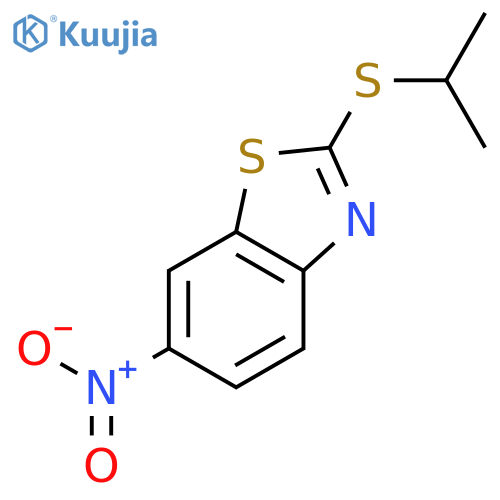 Benzothiazole, 2-[(1-methylethyl)thio]-6-nitro- structure