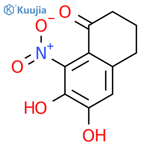 1(2H)-Naphthalenone, 3,4-dihydro-6,7-dihydroxy-8-nitro- (9CI) structure
