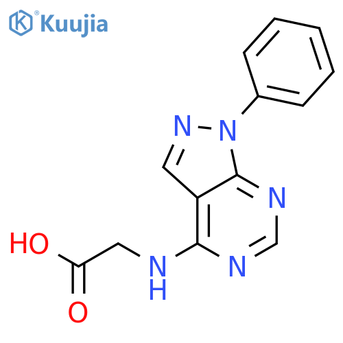 Glycine, N-(1-phenyl-1H-pyrazolo[3,4-d]pyrimidin-4-yl)- structure