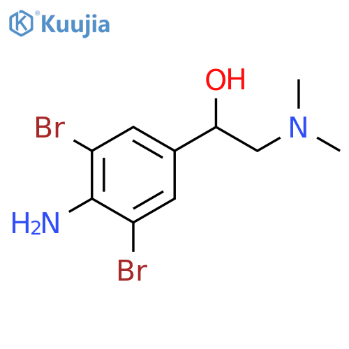 1-(4-amino-3,5-dibromophenyl)-2-(dimethylamino)ethanol structure