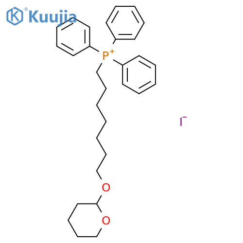 Phosphonium, triphenyl[7-[(tetrahydro-2H-pyran-2-yl)oxy]heptyl]-, iodide structure