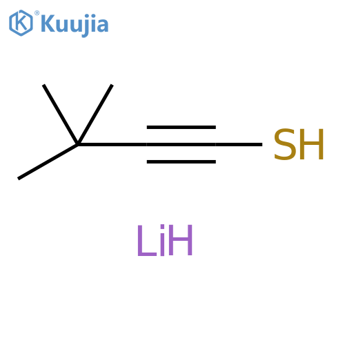 1-Butyne-1-thiol, 3,3-dimethyl-, lithium salt (1:1) structure