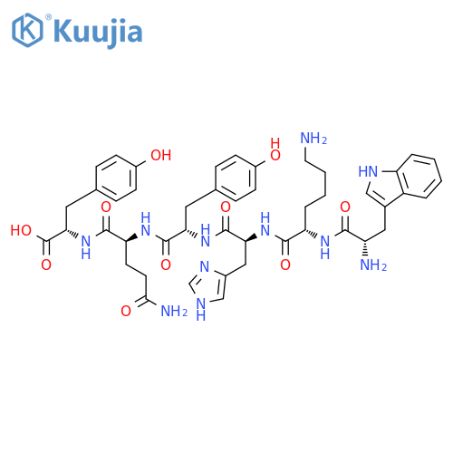 L-Tyrosine, L-tryptophyl-L-lysyl-L-histidyl-L-tyrosyl-L-glutaminyl- structure