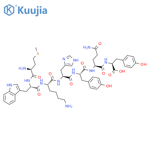 L-Tyrosine, L-methionyl-L-tryptophyl-L-lysyl-L-histidyl-L-tyrosyl-L-glutaminyl- structure