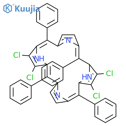 21H,23H-Porphine, 2,3,12,13-tetrachloro-5,10,15,20-tetraphenyl- structure