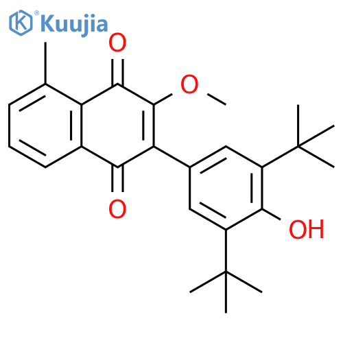 1,4-Naphthalenedione,2-[3,5-bis(1,1-dimethylethyl)-4-hydroxyphenyl]-3-methoxy-5-methyl- structure