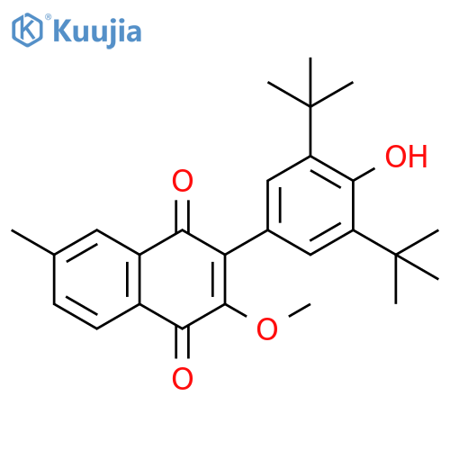 1,4-Naphthalenedione,3-[3,5-bis(1,1-dimethylethyl)-4-hydroxyphenyl]-2-methoxy-6-methyl- structure