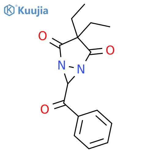 1,5-Diazabicyclo[3.1.0]hexane-2,4-dione, 6-benzoyl-3,3-diethyl- structure